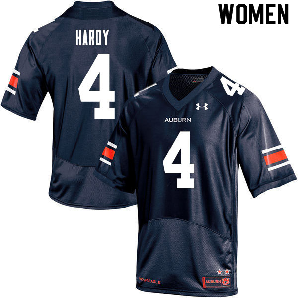 Women #4 Jay Hardy Auburn Tigers College Football Jerseys Sale-Navy